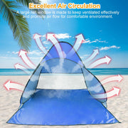 Pop-up Beach Tent, Sunshade, UV-proof Automatic Waterproof Tent For 2-3 People, With Mesh Window Storage Bag, Suitable For Outdoor Beach, Camping, Fishing, Park, Lake, Banned From Sale On Walmart