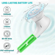 Multifunctional Electric Handheld Kitchen Household Dishwashing Brush Handheld Scrubber Bathtub Sink Bathroom Kitchen Tile Cleaning Tool Drill Brush Set With 5 Heads - OFEBHS.PT