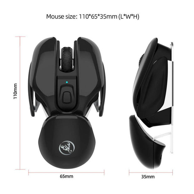 New USB wireless mouse 1600DPI rechargeable office mouse desktop laptop accessories - OFEBHS.PT