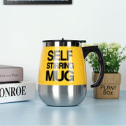 Electric Self Stirring Coffee Mug Cup Stainless Steel Automatic Self Mixing & Spinning Home Office Travel Mixer Milk Whisk Cup - OFEBHS.PT