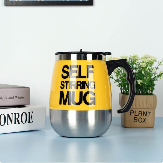 Electric Self Stirring Coffee Mug Cup Stainless Steel Automatic Self Mixing & Spinning Home Office Travel Mixer Milk Whisk Cup - OFEBHS.PT