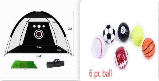Golf Practice Net Tent Golf Hitting Cage Garden Grassland Practice Tent Golf Training Equipment Mesh Outdoor - OFEBHS.PT