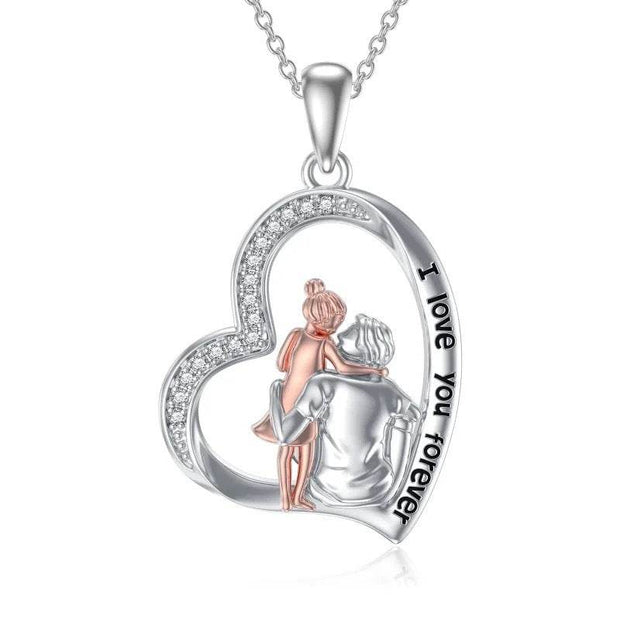 Two-Tone Fashion Short Necklace S925 Pendant - OFEBHS.PT