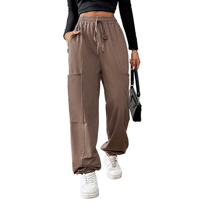 Tied Joggers with Pockets - OFEBHS.PT