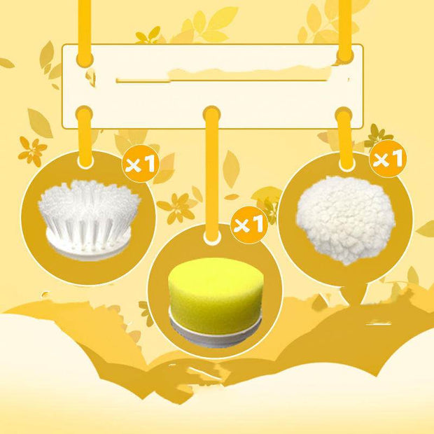Kitchen Supplies Multifunctional Brush Electric Scrubber Rechargeable Dishwashing Brush Automatic Range Hood Stove - OFEBHS.PT