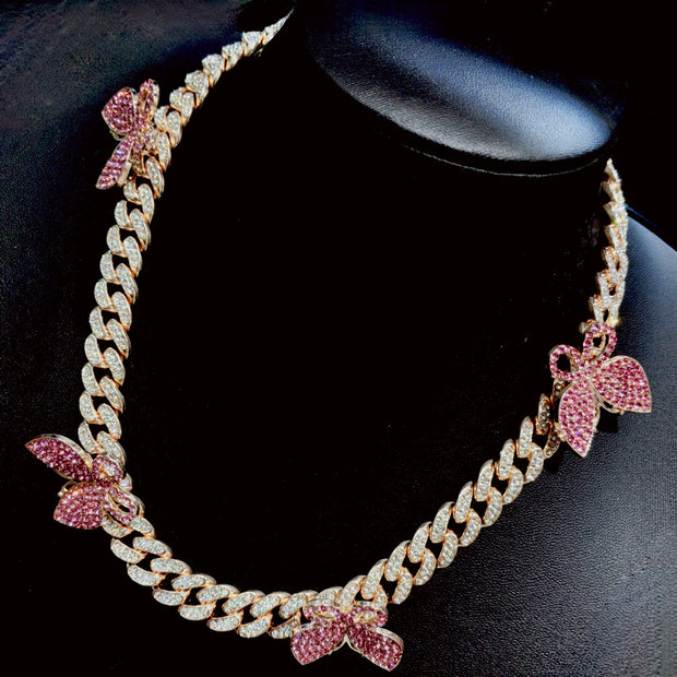 Women's Fashion Butterfly Cuban Necklace