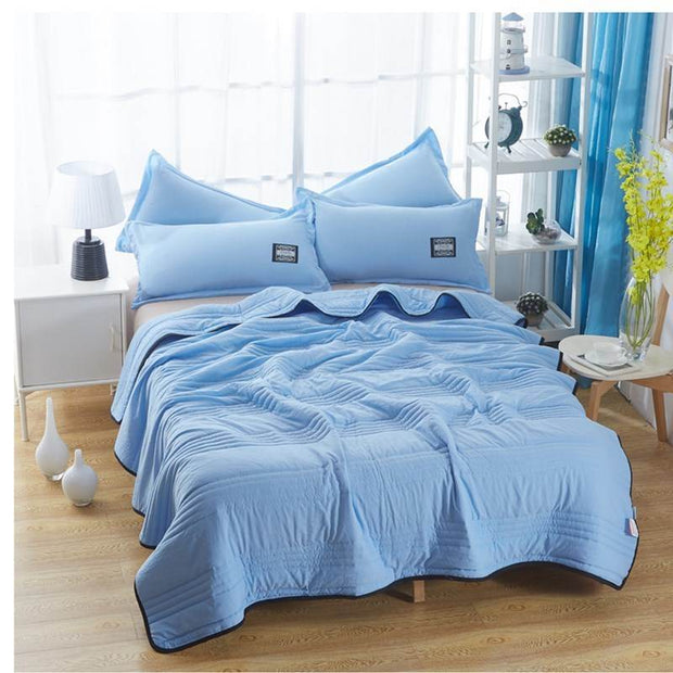 Cooling Blankets Pure Color Summer Quilt Plain Summer Cool Quilt Compressible Air-conditioning Quilt Quilt Blanket - OFEBHS.PT