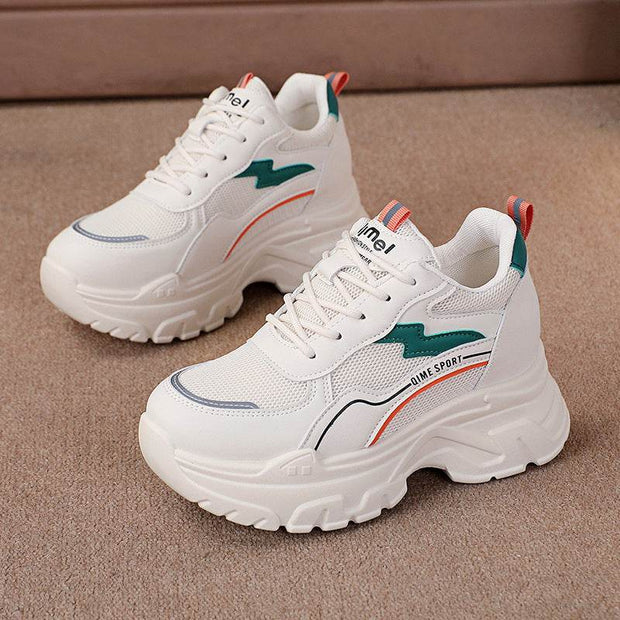 Height Increasing Insole Breathable White Shoes - OFEBHS.PT
