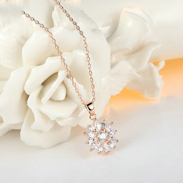 Gold-plated And Diamond Necklace