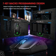 Esports Colorful Luminous Wired Mouse USB Laptop CF LOL Gaming Mouse - OFEBHS.PT