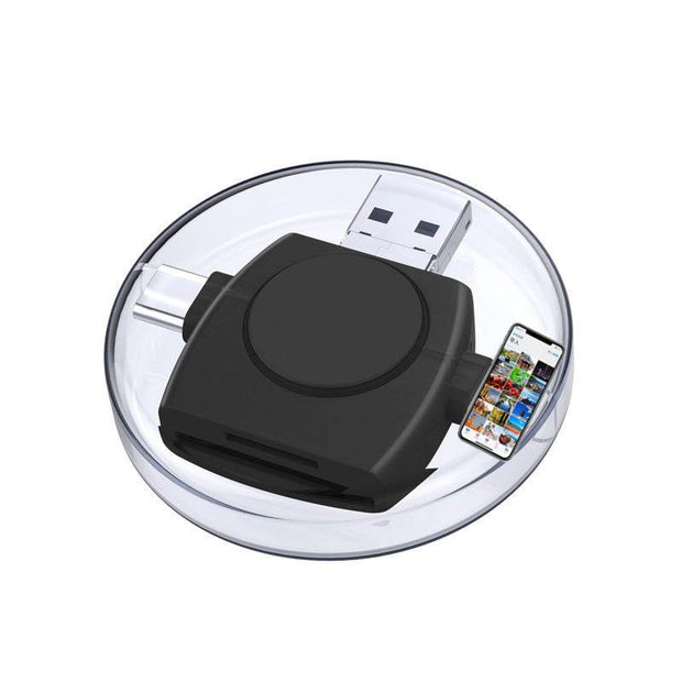 TF card SD card reader suitable for Apple USB C Android Typec computer USB laptop 4in1 card reader - OFEBHS.PT