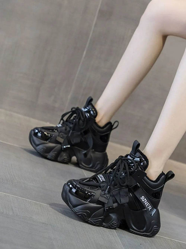 Chunky Platform Lace Up Sneakers - OFEBHS.PT
