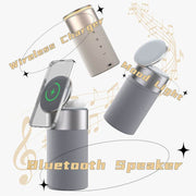 3 In 1 Multi-Function IPhone And AirPods Wireless Charger Portable Bluetooth Speaker With Touch Lamp For Home And Office - OFEBHS.PT