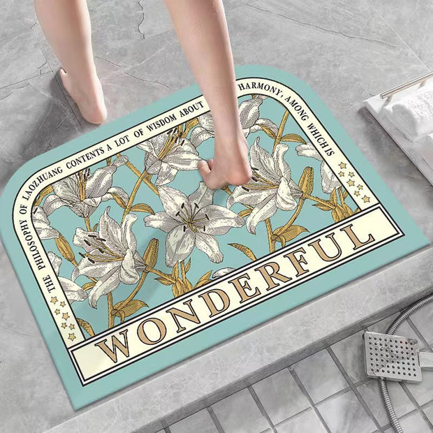 Diatom Oil Bathroom Mat Water-absorbing Quick-drying Non-slip Mat