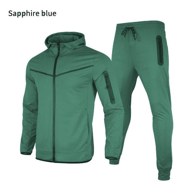 Hooded Sports Leisure Suit Men's Suit - OFEBHS.PT