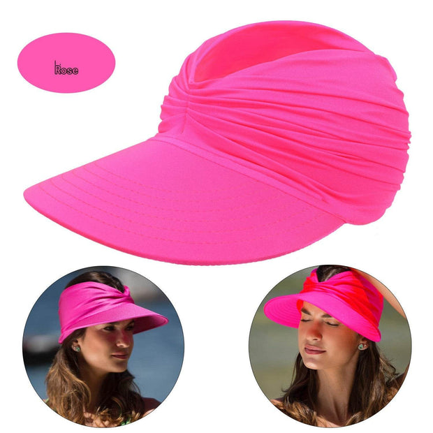 Women's New Empty Top Sunscreen Sports Beach Sun Hat - OFEBHS.PT