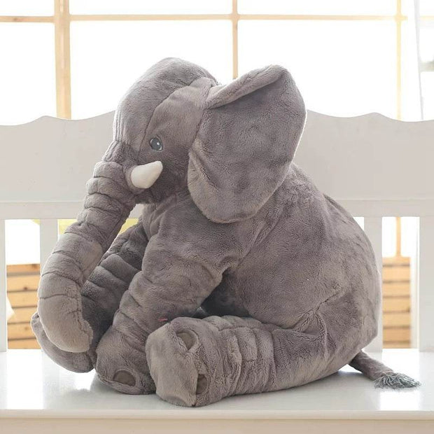 Soft Comfort Elephant Plush Toy Accompany Sleeping Baby Sleep Child Pillow Leather Shell - OFEBHS.PT
