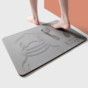 Diatom mud absorbent and quick-drying mat