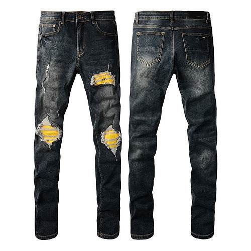 European And American Fashion Street Fashion Close-fitting And Slim-fitting Skinny Jeans - OFEBHS.PT
