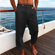 Men's Pocket Flat Comfortable Breathable Trousers - OFEBHS.PT