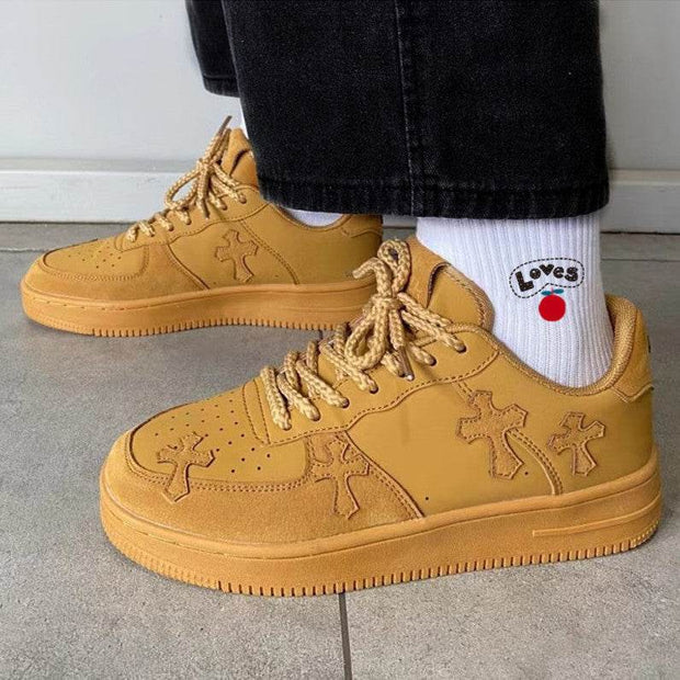Wheat Casual Sneakers Women Retro Platform Sneaker - OFEBHS.PT