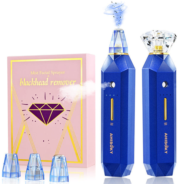 2-IN-1 Blackhead Remover Vacuum Pore Cleaner Acne Remover Mist Facial Sprayer Skin Mouisture Nose Face Deep Cleansing Skin Care - OFEBHS.PT