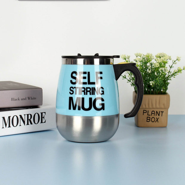 Electric Self Stirring Coffee Mug Cup Stainless Steel Automatic Self Mixing & Spinning Home Office Travel Mixer Milk Whisk Cup - OFEBHS.PT