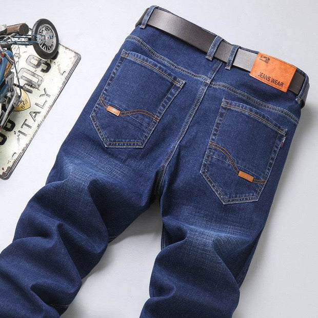 Men's Jeans Men's Loose Straight Stretch Long - OFEBHS.PT