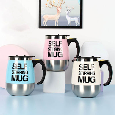 Electric Self Stirring Coffee Mug Cup Stainless Steel Automatic Self Mixing & Spinning Home Office Travel Mixer Milk Whisk Cup - OFEBHS.PT
