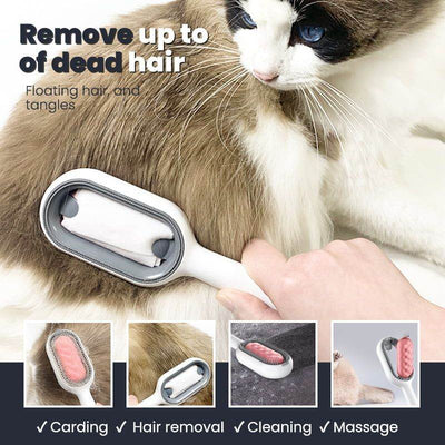 Hair Removal Comb With Disposable Wipes Sticker Cat - OFEBHS.PT