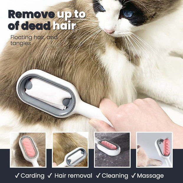 Hair Removal Comb With Disposable Wipes Sticker Cat - OFEBHS.PT