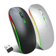 2.4G Colorful Luminous Wireless Mouse Silent Laptop Desktop Office Mouse - OFEBHS.PT