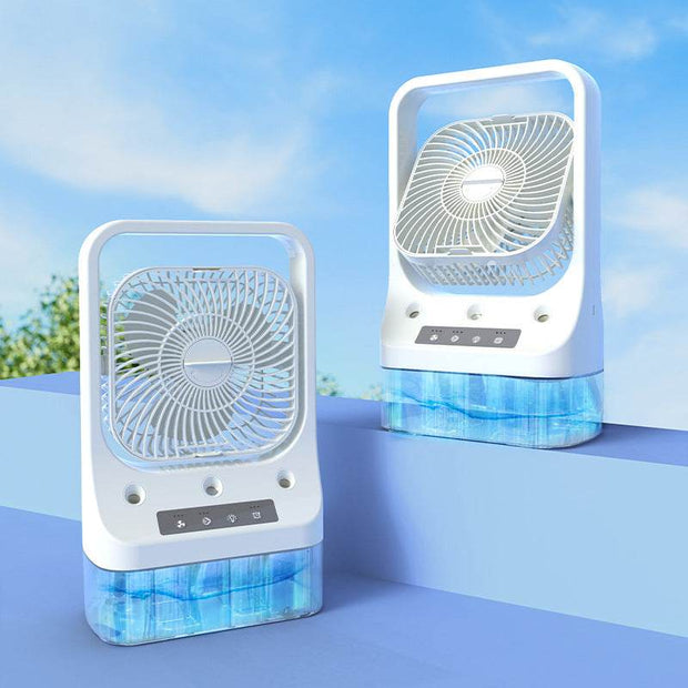 Household Cooling Fan Usb Rechargeable Head Adjustable Air Cooling Water Cooled Air Conditioning Tank Low Noise Air Cooler Fans - OFEBHS.PT