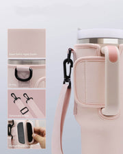 Handle Mug Ice Cream Cup Cover Outdoor Portable - OFEBHS.PT