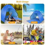 Pop-up Beach Tent, Sunshade, UV-proof Automatic Waterproof Tent For 2-3 People, With Mesh Window Storage Bag, Suitable For Outdoor Beach, Camping, Fishing, Park, Lake, Banned From Sale On Walmart