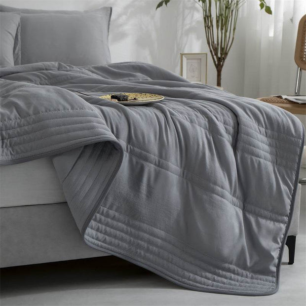 Cooling Blankets Pure Color Summer Quilt Plain Summer Cool Quilt Compressible Air-conditioning Quilt Quilt Blanket - OFEBHS.PT