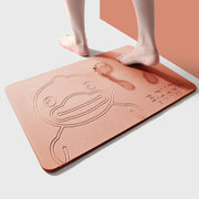 Diatom mud absorbent and quick-drying mat