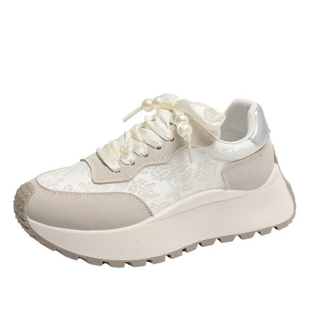 Lace Up Platform Athletic Sneakers - OFEBHS.PT