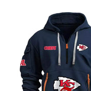 Men's Amazon Multi Pocket Zipper Hoodie - OFEBHS.PT