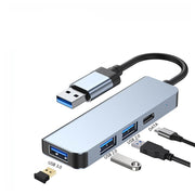 Type-C4-in-1 docking station 3.0USB laptop MacBook hub splitter - OFEBHS.PT