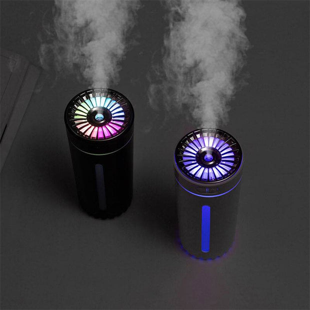 Wireless Air Humidifier Colorful Lights Mute Ultrasonic USB Fogger Diffuser Purifier 800mAh Rechargeabl Cool Mist Maker For Car - OFEBHS.PT