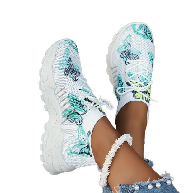 Women's Casual Shoes Flat Heel Fashion Mesh Pumps