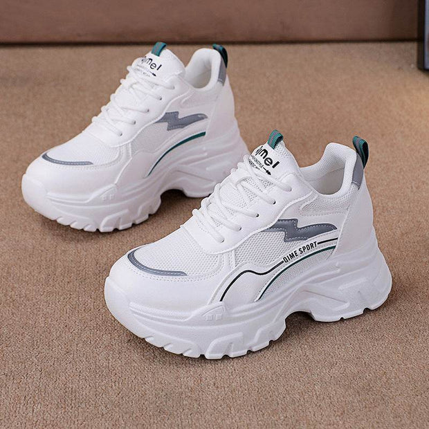 Height Increasing Insole Breathable White Shoes - OFEBHS.PT