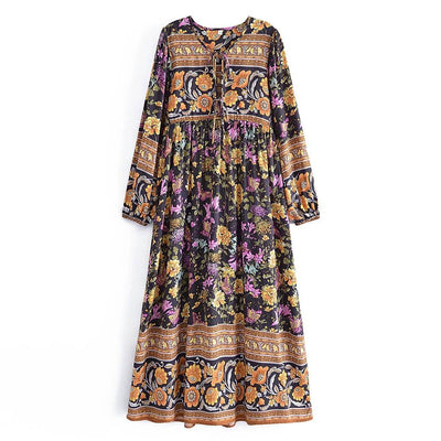 Tassel Bohemian vacation style long dress for women - OFEBHS.PT