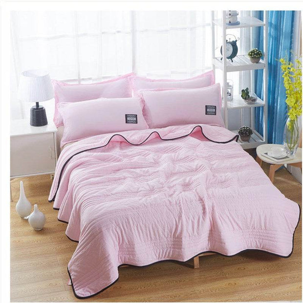 Cooling Blankets Pure Color Summer Quilt Plain Summer Cool Quilt Compressible Air-conditioning Quilt Quilt Blanket - OFEBHS.PT