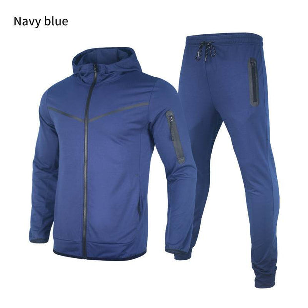 Hooded Sports Leisure Suit Men's Suit - OFEBHS.PT