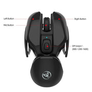 New USB wireless mouse 1600DPI rechargeable office mouse desktop laptop accessories - OFEBHS.PT