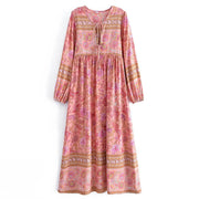 Tassel Bohemian vacation style long dress for women - OFEBHS.PT