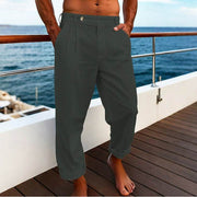 Men's Pocket Flat Comfortable Breathable Trousers - OFEBHS.PT