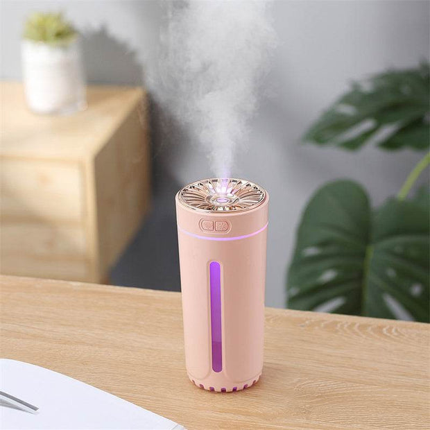 Wireless Air Humidifier Colorful Lights Mute Ultrasonic USB Fogger Diffuser Purifier 800mAh Rechargeabl Cool Mist Maker For Car - OFEBHS.PT